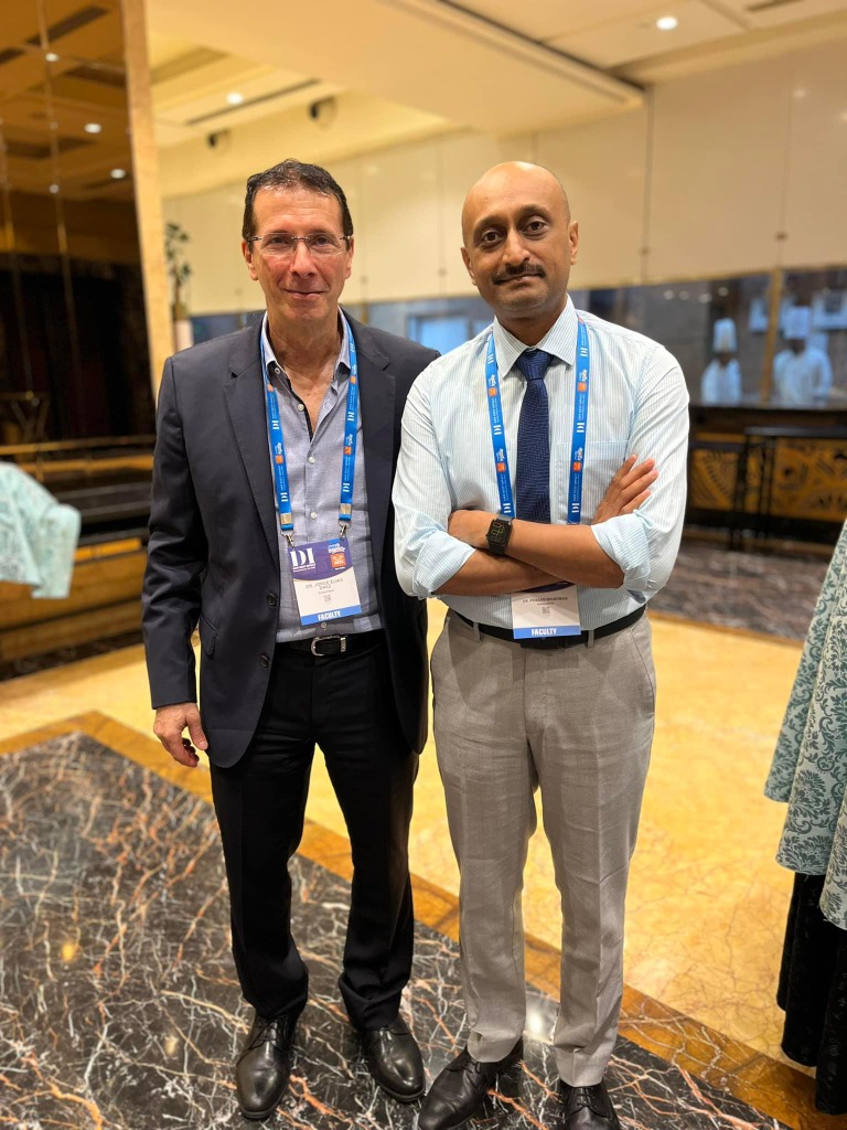 Dr Prasad Bhukebag with Prof Jorge Daes at AWR Deep Impact